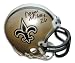 Autographed Deuce Mcallister Saints Mini Replica Helmet