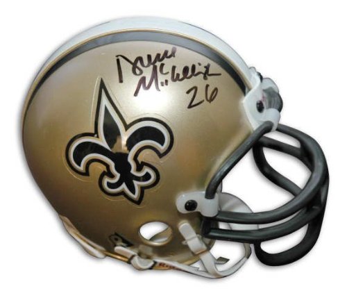 Deuce McAllister New Orleans Saints Autographed Mini Helmet