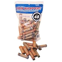 The Coin-Tainer Company Preformed Coin Wrappers, Assorted, 48 Count Bag (60260-68739)