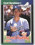 1989 Donruss #648 Orel Hershiser - Los Angeles Dodgers (59 and Counting) (Baseball Cards)
