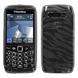 MyBat BlackBerry Pearl 9100 Candy Skin Cover - Smoke Zebra Skin