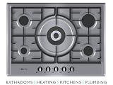 Neff Front control wide gas hob 70cm Stainless Steel Series 1