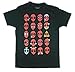 Marvel Deadpool Emojis Men's Black Shirt, X-Large