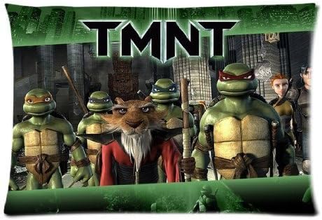 ZhouBrand Cool TMNT Teenage Mutant Ninja Turtles 16 by 24 Inch Zippered Cotton And Polyester Rectangle Pillowcases Protector Case