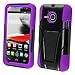 For Alcatel One Touch Evolve 5020T 5020 Cover Case (TSTAND Hybrid Black/Purple)