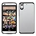 HTC Desire 626 / 626s Case, LUXCA [Shock-proof] Hybrid Dual Layer [Slim Fit] Defender Protective Case Cover for HTC Desire 626 / 626s (Silver Black)