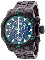 Big Sale Invicta 1603 Men's Reserve Venom Stealth Black Label Special Limited Collector's Edition Chronograph Black IP Green Accented Custom Dial Swiss Made Watch