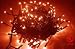 100 Orange Rice Lights - 8 Function Indoor Outdoor String Lights
