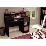 Home Office Small Computer Desk in Chocolate Finish