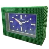 [ナノブロック]nanoblock デコレーション目覚まし時計 アラームクロック インテリアクロック おまけフィギュアセット「ジャイアントパンダ」付 ブルー 96902BL019