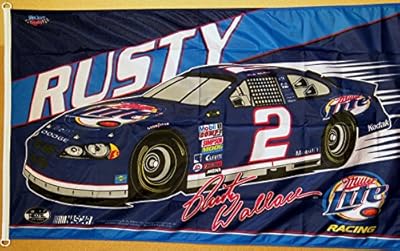 Rusty Wallace #2 Nascar Fan Flag 3' x 5' Premium Banner