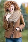 Women's Romy Shearling Coat with Finn Collar