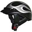 AFX Flame Adult FX-70 Harley Touring Motorcycle Helmet - Dark Silver/Black