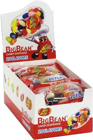 Jelly Belly BIG BEAN 20 Flavor Candy Dispensers 12ct.