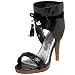 Naughty Monkey Women's Metal Mama  Leather Ankle Wrap Pump