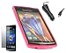 iTALKonline ProGel TRIPLE PACK ROSA Soft Gel Case Tasche Hülle, LCD Screen Scratch Protector, KFZ-Ladegerät für Sony Ericsson X12 Arc / Arc S ArcS Xperia