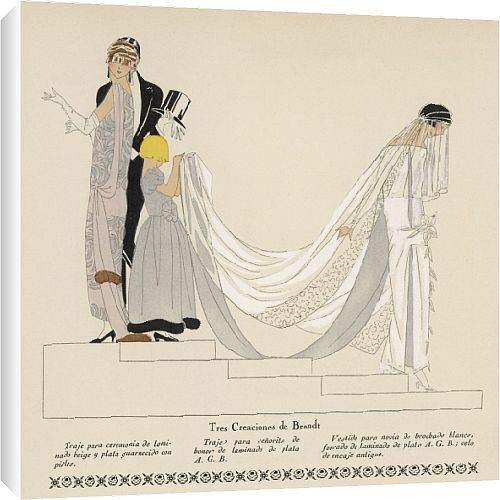 Canvas Prints of Art Deco Wedding from Mary Evans