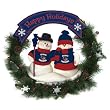Atlanta Thrashers 22" Snowman Christmas Wreath - NHL Hockey