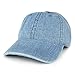 Trendy Apparel Shop Low Profile Unstructured Denim Garment Washed Baseball Cap - Light Blue