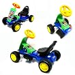 MiniMotors Blazin' Blue Toy GoKart w/REAL Electric Motor