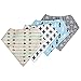 Nibble Baby Bandana Drool Bibs Unisex 4-Pack Absorbent Cotton Cute Baby Gift for Boys & Girls (Arrows & Triangles Set)