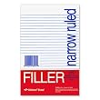 National Brand Filler Paper, Narrow Ruled, 8.5 X 5.5 Inches, 100 Sheets (13551)