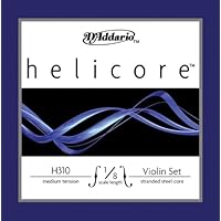 D'Addario Helicore 1/8 Violin String Set Medium Gauge