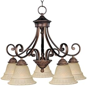 Maxim Lighting 11176EVOI 5 Light Brighton Chandelier, Oil Rubbed