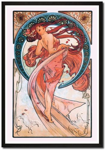 Framed Art Poster 20x30, Dance (Rose)