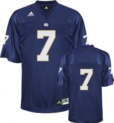 Notre Dame Fighting Irish NCAA Football #7 Adidas Replica Jersey