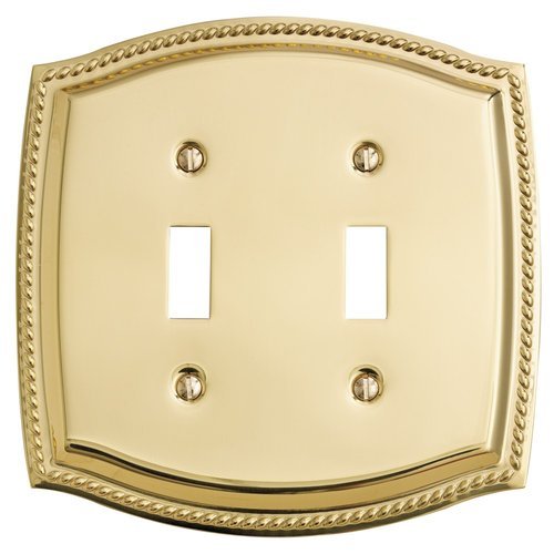 Baldwin 4790.030.CD 5.9375-Inch x 5.9375-Inch Rope Double Toggle, Polished Brass On Sale
