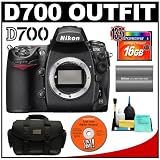 Nikon D700 Digital SLR Camera Body + Nikon EN-EL3e Rechargeable Li-ion Battery + Nikon SLR System Case + 16GB CF Memory Card + Cameta Bonus Accessory Kit