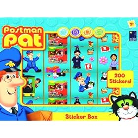 Postman Pat sticker Box