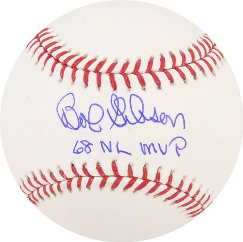 Bob Gibson Autographed Baseball | Details: St. Louis Cardinals, with 