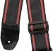 Johnson 2'' Webbed Nylon Value Strap for Electric Guitar - Red and Black