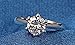 maikun Womens 18k White Gold Rings Platinum-Plated Sparkling Cubic-Zirconia Wedding Engagement Valentine's Day Gift
