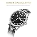 BUREI® Men's Fashion Casual Business Casual Watches with Day Date Display Black Leather Strap