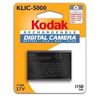 Kodak KLIC-5000 Lithium-Ion Rechargeable Digital Camera Battery for LS743, LS753, LS420, LS443, and LS633