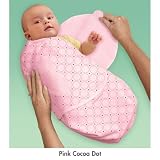 SwaddleMe Adjustable Infant Wrap Pink Cocoa Dot Small