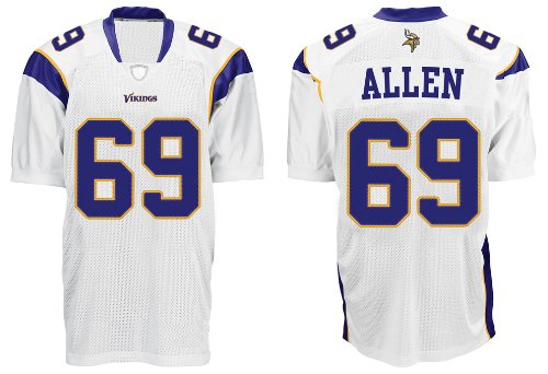 #69 Allen Minnesota Vikings White Jerseys Authentic Football Jersey Size 48-56 (Please Select the Size When You Order, Can Do Drop Shipping)