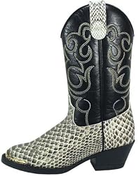 Smoky Mountain Kids Synthetic Laramie Python Print Western Boot