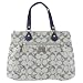 Authentic Coach Poppy Signature Glamour Tote Bag 18711 Grey Blue 51wJt%2BcpWgL. AA75 Authentic Coach Poppy Signature Glamour Tote Bag 18711 Grey Blue