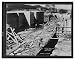 Historic Print (XL): Cement beds for Gaton Locks, Canal Zone / photo by E.H. Kemp.