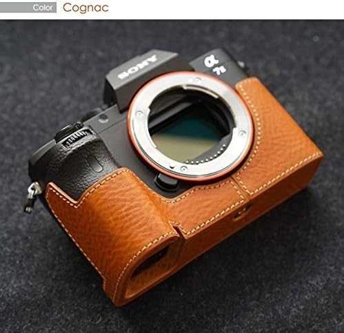 Dignis Padro Sony a7II / a7R II Half Leather Case With Free Gift (Hood Protector) in Cognac
