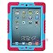 XYG-Case Built-in Kickstand Shockproof Protecting Case for iPad 2, 3, 4 - pink/blue