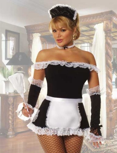 Hot Sexy Lingerie: English Chamber Maid Costume Plus