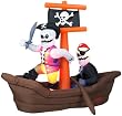 Set of 4 Airblown&reg; Inflatables Skeleton Pirate Ship