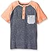 American Hawk Boys' Short Sleeve Baseball Style Henley Pullover