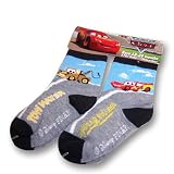Boy's Disney Pixar Cars Lightening Mcqueen Crew Socks Size 18-24 Months - Set of Two Pairs