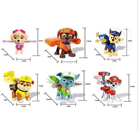 6pcs/set Kids Toy Puppy Patrol Dogs Action Figures Toys Puppy Patrol For Children Xmas Gift